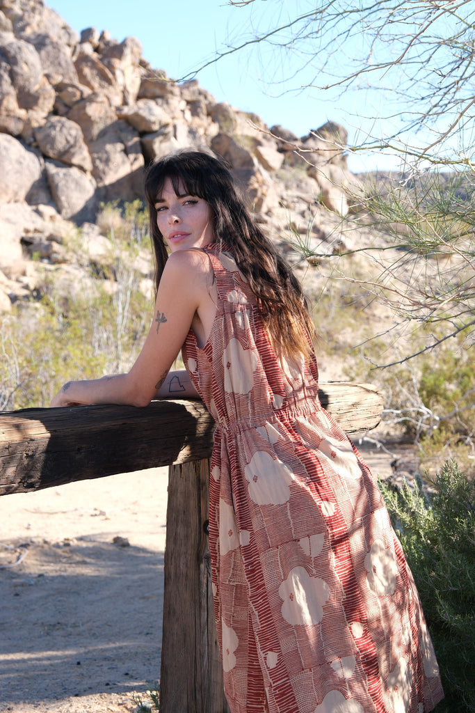 Buy Crimson Wildflower Whimsy Dress