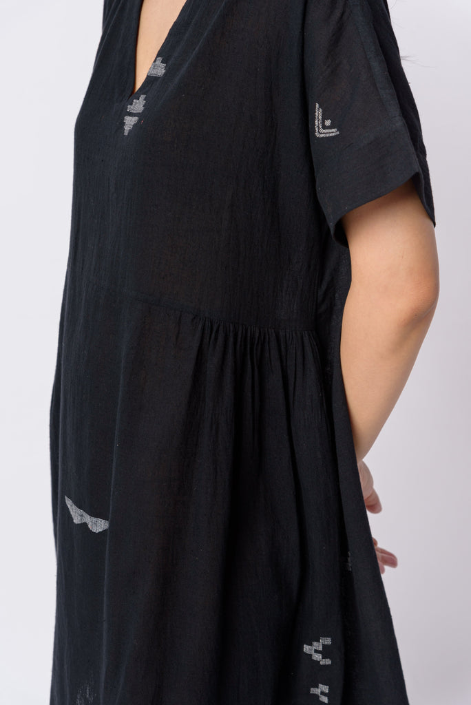 Timeless black short dress, most ethical clothing companies, responsible clothing brands, organic cotton dress, organic cotton online, cotton clothing store near me, lightweight cotton women's clothing, ethical women's clothing brands, ethical women's fashion, minimalist brands men's, minimalist chic style